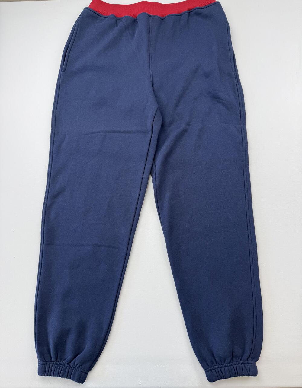 Vintage Nautica Pants Mens Blue Fleece Sweatpants Competition Hong Kong VTG Read